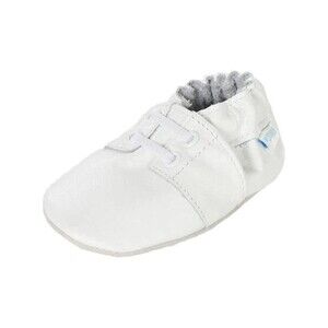 NEW ROBEEZ Baby Boys Special Occasion Shoes SZ 6-12 MOS White leather NIB NEW